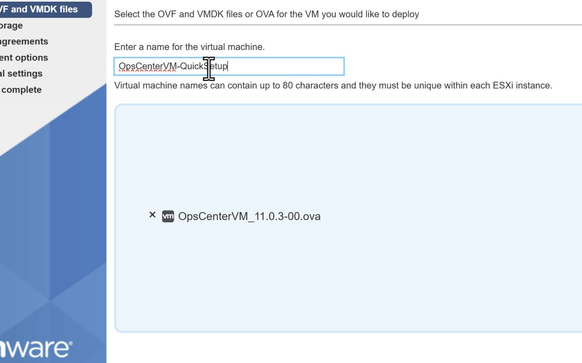 Hitachi Ops Center - Quick Setup Guide - OVF Deployment