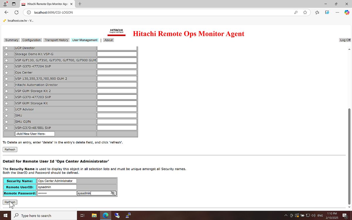 Hitachi Ops Center - Quick Setup Guide - Register with Remote Ops