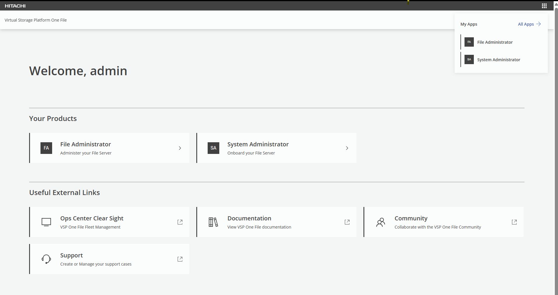 VSP One File Administrator Quick Setup Guide - Register your VSP One ...